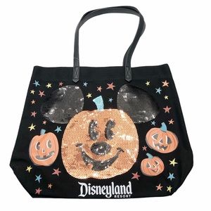 Disney Disneyland Halloween Pumpkin Mickey Tote